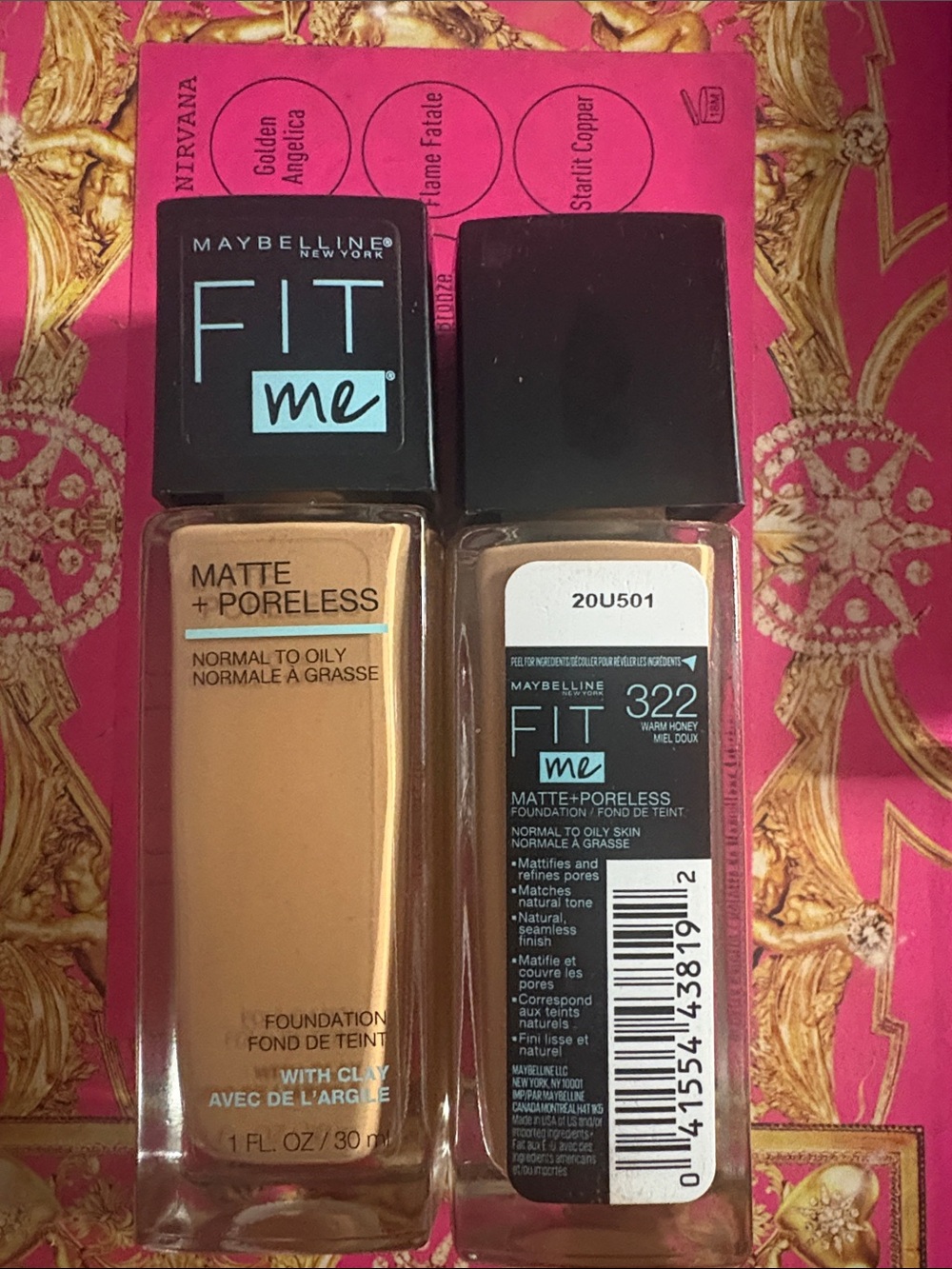 Maybelline Fit Me Matte + Poreless Foundation 322 Warm Honey - Beige
